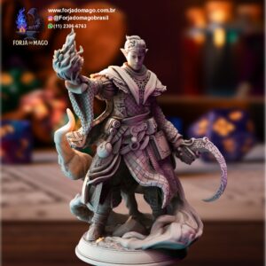 Yunas - Agent of Illusion Miniatura Resina, RPG, Dungeons and dragons, boardgame e outros