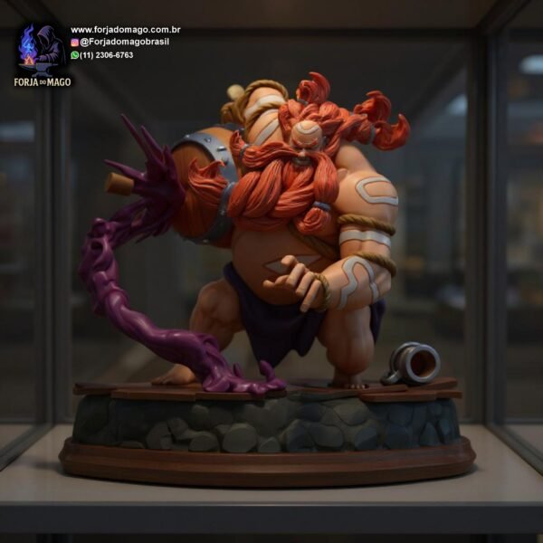 League of Legends-Gragas Action Figure, Anime - Forja do Mago