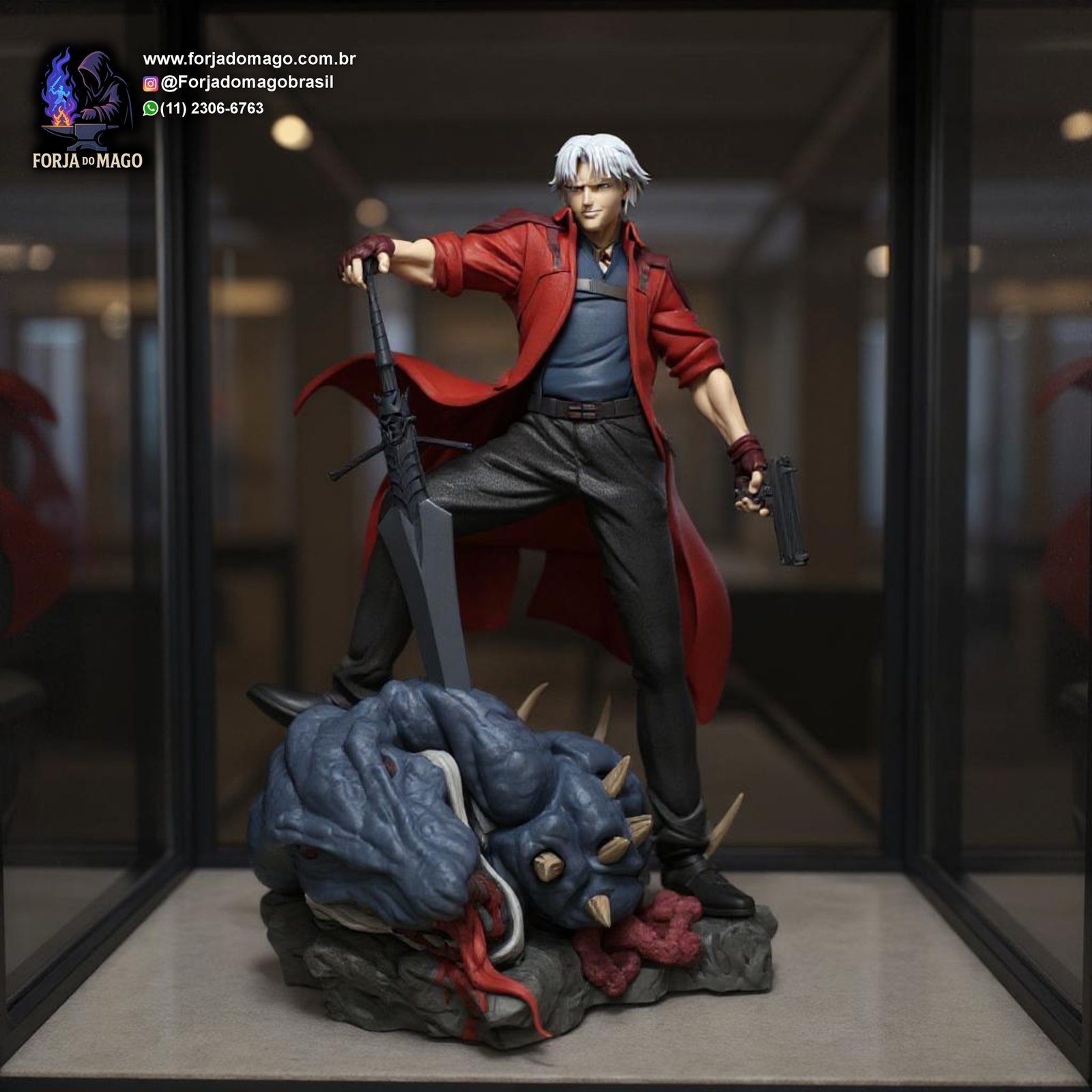 Forja Devil Devil May Cry-Dante Action Figure, Anime - Forja do Mago